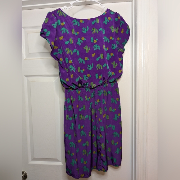 Peach Love California ModCloth Oh My Gosh Dress In Cactus - Picture 3 of 6